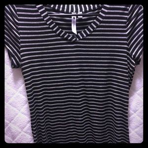 Short sleeve striped top